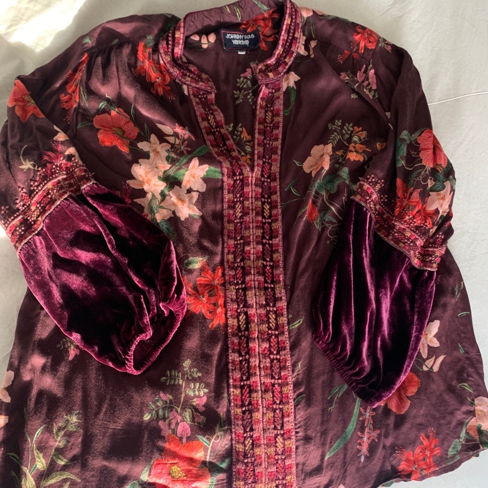 Johnny Was Peasant Blouse